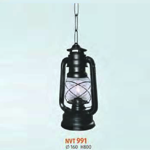 NV - NVT 991: Đèn thả dầu - KT: Ø160mm x H800mm  - Đèn E27 x 1 bóng