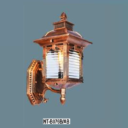 AN - NT - B076B/AB: Đèn gắn tường ngoài trời - KT: W180mm x H400mm - Bóng đèn E27 x 1
