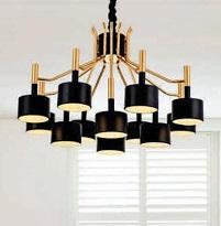 AU - CH  02/8 BK: Đèn chùm LED G4* 8 bóng, KT: Ø800mm*H500mm