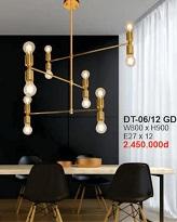 AU - ĐT  06/12 GD : Đèn chùm 12 bóng, KT: Ø800mm*H900mm