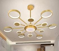 AU - TL - 8833/12: Chùm LED 12 bóng đổi 3 màu , KT: Ø1100mm*H500mm