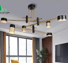 AU - TL - H 1963/8: Chùm LED 8 bóng đổi 3 màu , KT: Ø800mm*H400mm