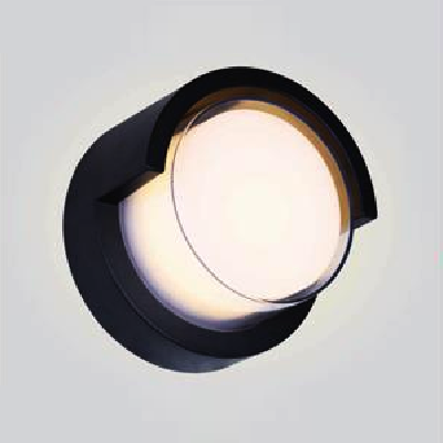 AN - VL - B118: Đèn gắn tường ngoài trời - KT:Ø155mm - Đèn LED 12W, ánh sáng vàng