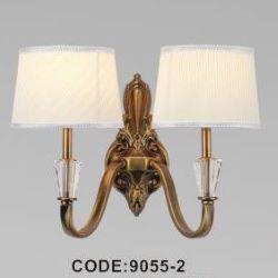 CODE: 9005/2: Đèn tường 2 bóng, thân hợp kim, KT: Ø400*H300mm