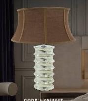 CODE: - HY 62302T : Đèn bàn , KT: Ø480mm*H580mm, Đèn chân E27*1 bóng