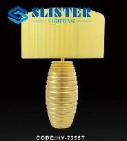 CODE: HY - 7355T : Đèn bàn , KT: Ø380mm*H665mm, Đèn chân E27*1 bóng