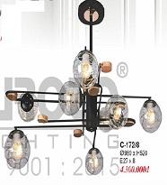 EU - C - 172/8: Đèn chùm bi chao 8 bóng, KT: Ø980mm*H520mm