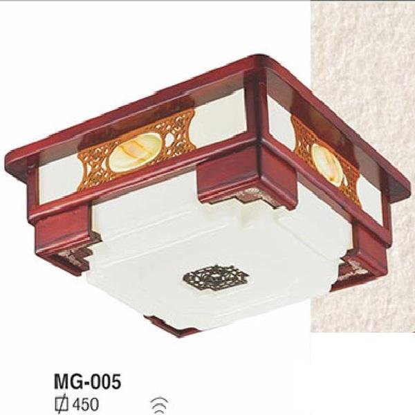 EU - MG 005: Đèn áp trần gỗ - KT: 450mm*450mm - Đèn LED đổi 3 màu