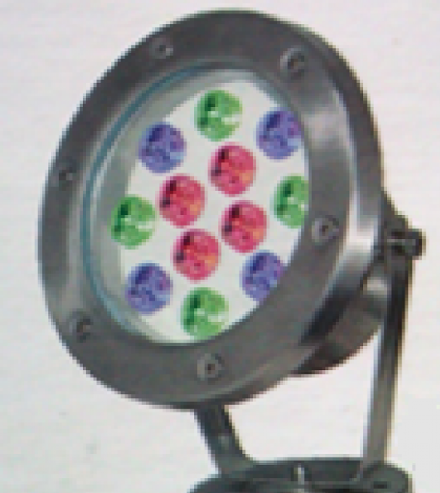 HB 18W - Đèn pha LED vỏ INOX đặt dưới nước/ trên bờ 18W - ánh sáng đổi 3 màu  - EUR
