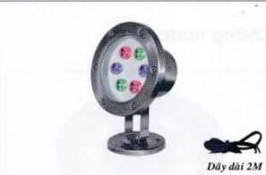 HB 6W - Đèn pha LED vỏ INOX đặt dưới nước/ trên bờ 6W - ánh sáng đổi 3 màu  - EUR