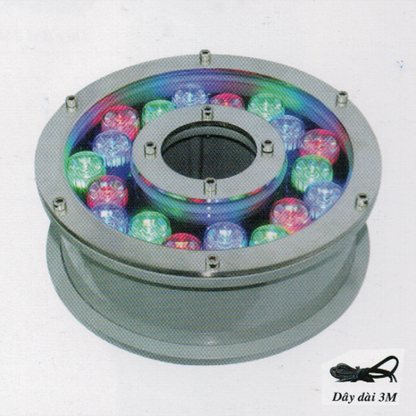 HBG 18W - Đèn pha LED SD dưới nước /trên bờ 18W - ánh sáng đổi 3 màu - HF