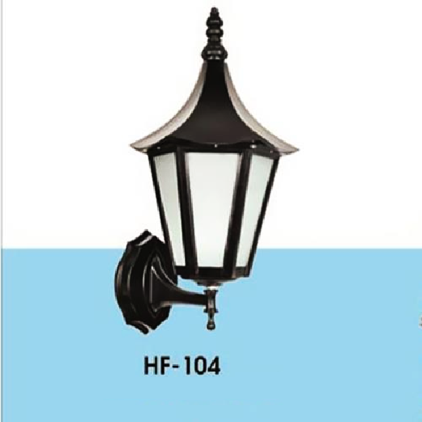 HF - 104: Đèn gắn tường ngoài trời - KT: L200mm  x H350mm - Bóng đèn E27 x 1