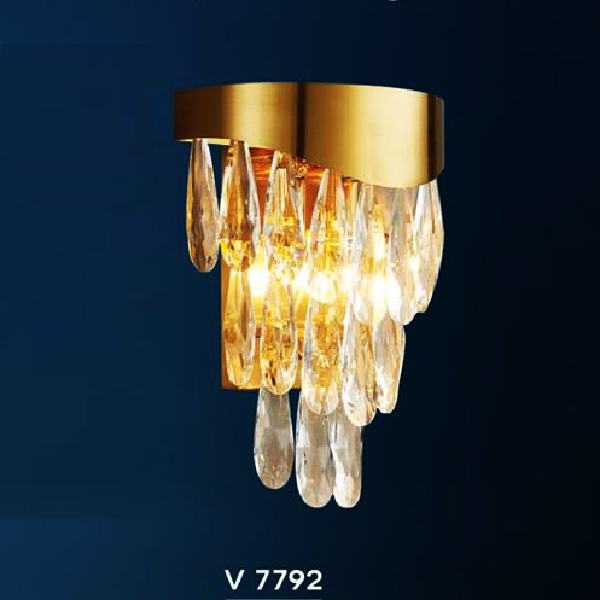 HF - V 7792: Đèn gắn tường Phale - KT: L250mm x W130mm x H345mm - Bóng  đèn chân E14 x 2 bóng