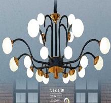 HF - TL 8673/20: Đèn chùm LED 20 bóng, 200W đổi 3 màu , KT: Ø850mm*H320mm