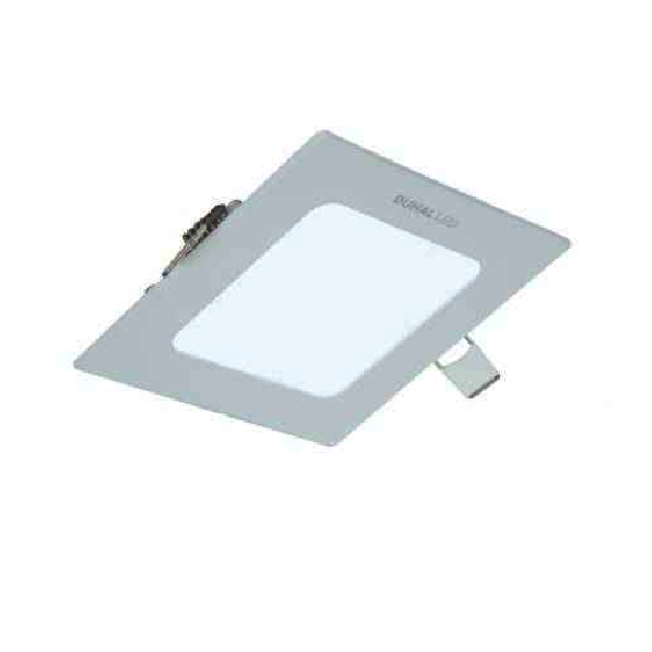 KDGV509: Đèn LED âm trần vuông 9W viền nhôm - KT: 150mm x 150mm x 18mm - Lổ khoét: 135mm ×135mm - Ánh sáng trắng/vàng