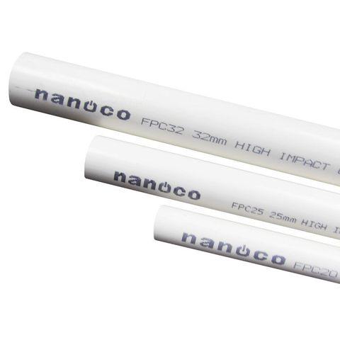 Nanoco  FPC20L: Ống luồn dây điện dạng tròn -KT:  Ø20mm x 1.45mm(± 0.1) x 2920mm