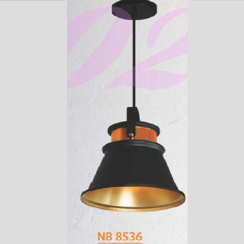 NV - NB 8536: Đèn thả đơn - KT: Ø 245mm x H250mm +700mm - Đèn E27 x 1 bóng