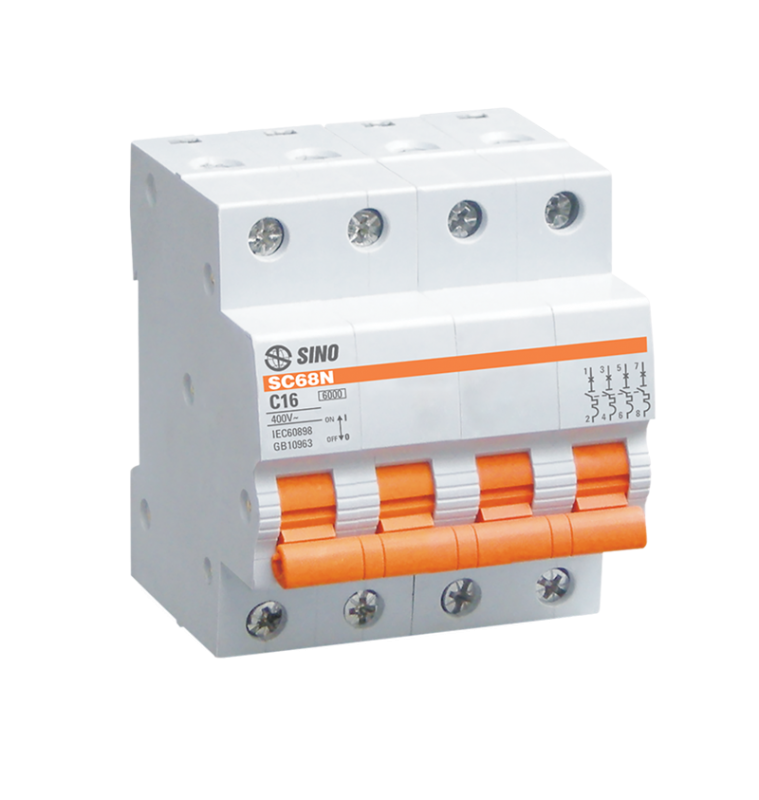 SC68N/C4020: CB 4P ( 4 cực)  20A, 6kA, 415VCA