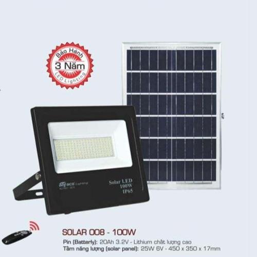 SOLAR 008-100W - Đèn pha LED năng lượng 100W - ANFACO