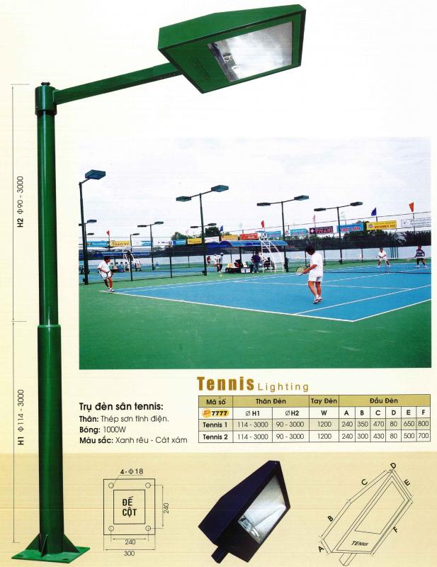 TP 7777: Đèn trụ sân tennis