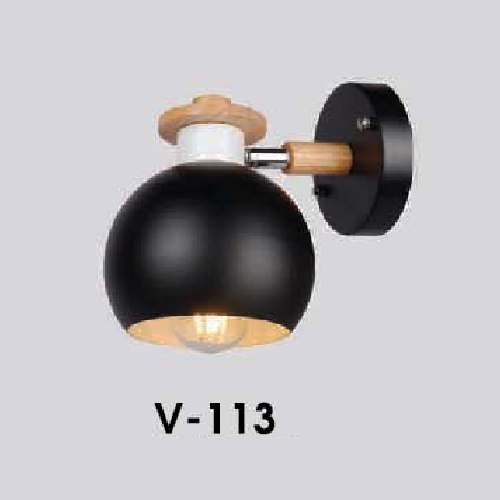 VE - V - 113: Đèn gắn tường  - KT: L150mm x H180mm - Bóng đèn E27 x 1 bóng