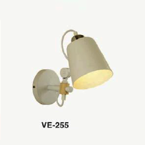 EU - VE - 255: Đèn gắn tường 1 bóng - KT: Ø140mm x H250mm - Đèn chân E27 x 1 bóng