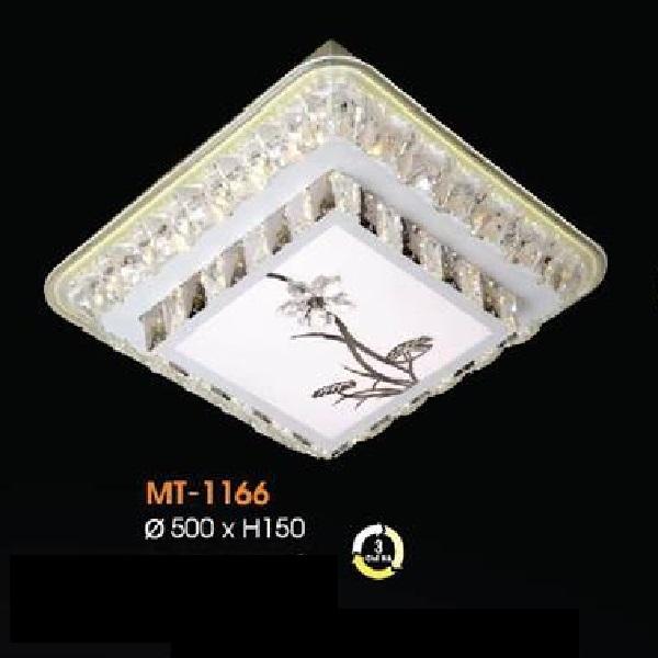 VE - MT -1166:  Đèn áp trần vuông LED - KT:  L500mm x W500mm x H150mm - Đèn LED  đổi 3 màu