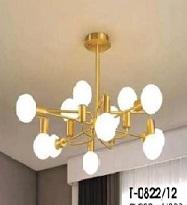 VE - T - 0822/12: Chùm 12 bóng , KT: Ø900mm*H680mm, Bóng E27*12 bóng tính riêng
