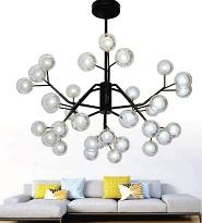 VE - T 1043/33B: Chùm bi LED COB 3W*33 bóng, KT: Ø850mm*H1000mm