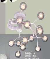 VE - T- 1150/15: Đèn chùm bi LED G4  3W COB*15 bóng, KT: Ø750mm *H400mm