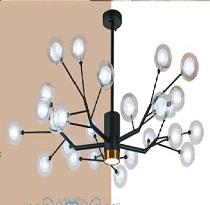 VE - T - 1920/25: Chùm bi 25 bóng , KT: Ø1050mm*H700mm