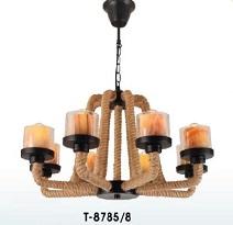 VE - T 8785/8: Đèn chùm 8 bóng , KT: Ø 550mm*H700mm - Đèn E27*8 bóng tính riêng