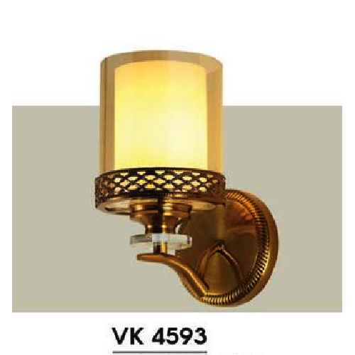 HF - VK 4593: Đèn gắn tường đơn - KT: L125mm x W200mm x H240mm - Bóng đèn E27 x 1