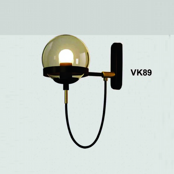 355 - VK89 : Đèn gắn tường 1 bóng  - KT: Chóa Ø150mm x H170mm - Bóng đèn E27 x 1