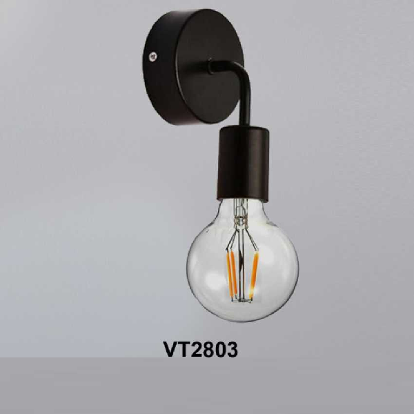 355 - VT2803: Đèn gắn tường 1 bóng - KT: Ø100mm x H150mm - Bóng đèn chân E27 x 1 bóng