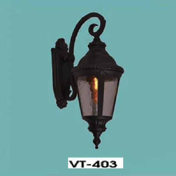HF - VT - 403: Đèn gắn tường ngoài trời - KT: L270mm x W200mm x H460mm - Bóng đèn E27 x 1