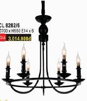 Well - C 8282/6: Đèn chùm 6 tay, KT: Ø 700mm *H550mm