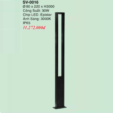 SV - 0016: Đèn trụ sân vườn LED