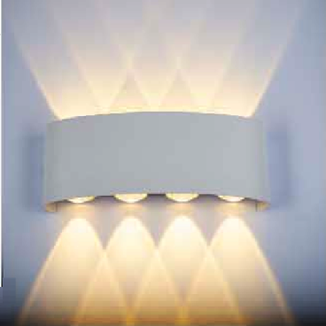 VE - VNT - 020/8A: Đèn gắn tường LED - KT: L210mm  x H80mm - Đèn LED 8W