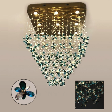 35 - THD025: Đèn thả Phale màu - KT: Ø1000mm x H1500mm - Đèn LED đổi 3 màu