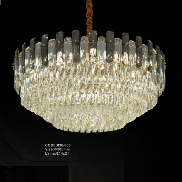 CODE: 036/800: Đèn thả Phale - KT: Ø800mm - Đèn E14 x 21 bóng