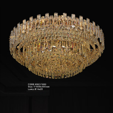 CODE: 0363/1000: Đèn áp trần Phale  - KT: Ø1000mm x H380mm - Đèn E14 x 25 bóng