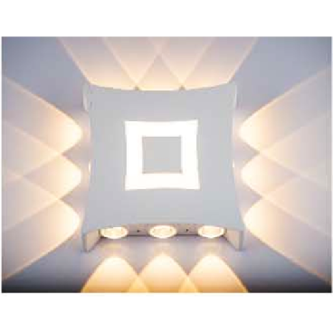 VE - VNT - 046A: Đèn gắn tường LED - KT: L180mmx H180mm - Đèn LED 14W