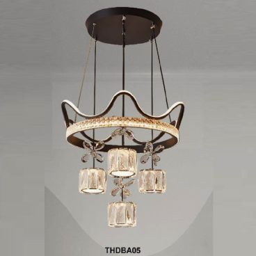 35 - THDBA05: Đèn thả LED 4 bóng - KT: L450mm x H1000mm - Đèn LED đổi 3 màu