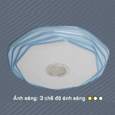 AFC 061: Đèn ốp trần 22W - KT: Ø400mm x H70mm - Ánh sáng đổi 3 màu trắng/vàng/trung tính
