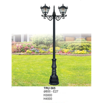 TRỤ 065: Đèn trụ sân vườn chất liệu hợp kim 2 bóng -  Cao 3000mm