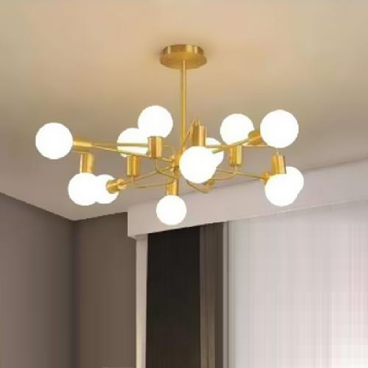 VE - T - 0822/12 : Đèn chùm thả 12 bóng - KT: Ø900mm x H680mm - Bóng đèn chân E27 x 12 bóng