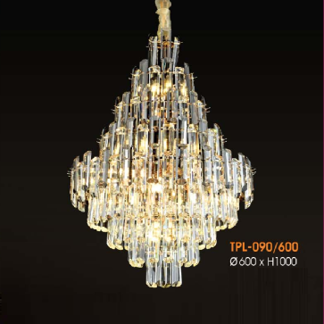 VE - TPL - 090/600: Đèn thả Phale - KT: Ø600mm x H1000mm - Đèn chân E14 x 21 bóng