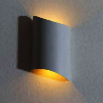 HF - AK - 10: Đèn gắn tường ngoài trời - KT: L130mm x W80mm x H240mm - Đèn LED COB 10W ánh sáng vàng