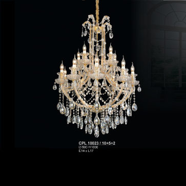 S - CPL 10023/10+5+2: Đèn chùm nến Phale 17 tay - KT: Ø800mm x H1000mm - Bóng đèn E14 x 17 bóng